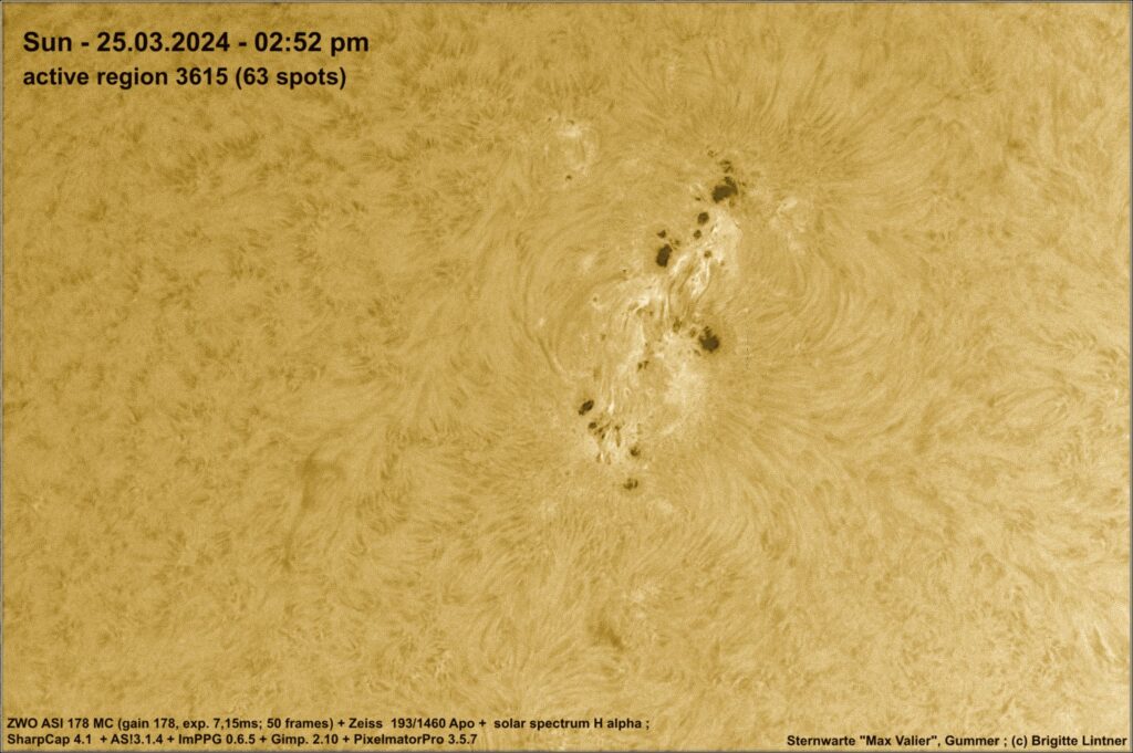 Sonnenflecken März 2024 - macchie solari marzo 2024