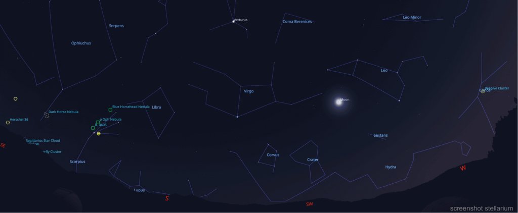 Der Himmel im Juni 2024